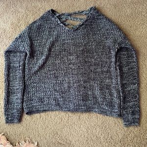 Cozy sweater, Size S, blue and white